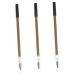 Healeved 3pcs Makeup Portable Non-smudging Wood Pencil Home Women Wooden for Eyebrow