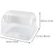 Kitchen Tableware Storage Box with Transparent Lid - White Organizer for Cups, Dinnerware, and Infant Home Essentials - Buy Online on SooperMarket.com