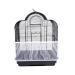 TIANRUOXIAOKE Universal Bird Cage Seed Catcher Seeds Guard Parrot Mesh Net Cover Stretchy Shell Skirt Traps Cage Basket Soft Airy Parrot Cage Skirt (M, White) Medium White