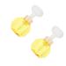 Fomiyes 4 pieces of flower bubble bottle Mini-plastful mini plastic container Transparent container Face foam maker maker Handleer foam-soap dispenser top 9.7x9.7x16.3cmx2pcs yellow 2stkx2stk