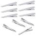 150 pieces alligator hair clips metal crocodile hair clip hair clips hairdressing requirement non -slip curl hair clip for women and girls hair clips for DIY tinker silver