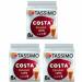 Tassimo Compatible Costa Latte Caramel Coffee Pods 16 discs - (Pack of 3 Total 48 discs 24 Drinks)