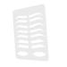 Didiseaon Eyebrow Stencil Plate Brow Template Lip Stencil Brow Practicing Tool Eyebrow Shape