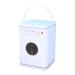 ISAKEN Washing Powder Storage Metal Laundry Powder Storage Box Washing Powder Bucket Detergent Box Laundry Detergent Dispenser Laundry Powder Storage Box Container White