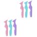 MAGICLULU 6 Pcs Silicone Beauty Ruler Mascara Drawing Silicone Eyeliner Tool Eyeliner Stencils Massage