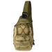 JupiterGear Tactical Military Sling Backpack Shoulder Bag Molle Outdoor Daypack Backpack with Adjustable Strap - Khaki