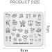 Alexnailart IM007 Nail Stamping Plate - Baby Toy Feeding Bottle Design for DIY Nail Art - Buy Online on SooperMarket.com
