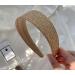 Brown Woven Straw Headband for Women - Wide Braid Boho Hairband for Beach Holiday - Buy Online on SooperMarket.com