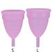 3 Colors 2PCs Reusable Menstrual Cup Set - Eco-Friendly Women's Hygiene Care (Purple) | Anti-Losing & Comfortable - Buy Online on SooperMarket.com