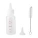 Cat Nursing Bottle 50ml Newborn Animal Nursing Care Set Milk Feeding Bottle with Replacement Nipples for Pet Supply Dog Cat KittenFeeders