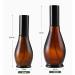Empty Refillable Amber Glass Spray Bottles 100ml - Black Atomizer & Dust Cap for Cosmetics Perfumes & Essential Oils | International Shipping - Buy Online on SooperMarket.com