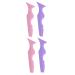 4 Pcs Silicone Beauty Ruler Mascara Drawing Shadow Guide Template Silicone Eyeliner Aid Silicone Mascara Applicator Makeup Supplies Makeup Supply Silicone Eyebrow Aid
