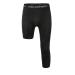 Jonscart Men's 3/4 One Leg Compression Capri Tights Pants Athletic Base Layer Underwear Black-l Large