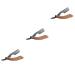 Angoily 3 pcs women mustache riser women face hair razor women razor old razor manual folding razor.