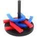 DDJSport Horseshoes & Ring Toss Set - Outdoor/Indoor Sports Game with 4 Throwing Rings, 4 Horseshoes, 1 Stakes, 1 Rubber Mat - Lawn & Camping Fun - Buy Online on SooperMarket.com