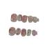 Handmade Nail Wearing Sweet Mocha Diamond Nail Fantasy Candy Nail Patch False Nail (Size : L)