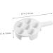 Mikinona 1pc Baked Snails Escargot Dish for Kitchen Server Dish Tableware Plate Escargot Cooking Mushroom Snail Dish Snail Bakeware Escargot Baking Ceramics Food Server Disk White 17X2.9CM White - Buy Online on SooperMarket.com