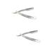 Beavorty 2pcs Razor Stainless Steel Manual Edge Man