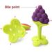 TEKSTAR Silicone Fruit Shape Baby Teething Toys Set - BPA Free, Freezer Safe Teethers to Soothe Infant and Toddler Gums - Buy Online on SooperMarket.com