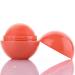 Natural Moisturizing Lip Balm Smooth Ball Healing Lip Balms Fruit Flavoured Lips Care Fully Hydration Lipstick (Orange) Lip Balm Lip