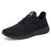 BXYJDJ Men's Running Shoes Walking Trainers Sneaker Athletic Gym Fitness Sport Shoes Lightweight Casual Working Jogging Outdoor Shoe 10.5 Allblack