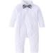 AmzBarley Baby Boys Gentlemans Outfit Suit | Kids Tuxedo Rompers | White 278 | 12-18 Months - Buy Online on SooperMarket.com