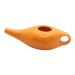 uaelua 250Ml Ceramic Neti Pot Nose Cleaning Pot Leakproof Spout Pot for Nasal Rinsing Nose Washing Men and Women Orange