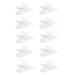 Banziaju Clear Plastic Clip Schnuller holder Halter badge dummy clips crafting supplies tools Long -lived hosing clips 10PCs clip