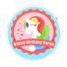 7.5 Unicorn Personalised Edible Icing "Birthday/Any/Your Message" Cake Topper