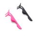 False Eyelash applicator 2PCS Eyelash Applicator Stainless Steel False Eyelash Curlers False Eyelash Applicator Tweezers for Easy Application and Removal of Magnetic Eyelashes (Pink Black)