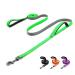 Demigreat tow lines for dogs 1.5m / 3m / 5m Robust long dog leash training line with padded handle and hand loop training leash for small to large dogs 1.5m / 5ft green