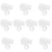 KALLORY 10pcs Extension Finger Glue for Rest Tool Supplies Ring Plastic Cups Eyelash Cup Grafting Holder 5.5X4.5X2.8CM