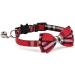 AIXI Cat Collar Breakaway with Bow Tie & Bell 2 Pack - Adjustable 7.8-10.5 Inch - Pink & Red - Buy Online on SooperMarket.com