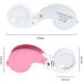 Tovmekdjn 40 Times Double LED Lamp Folding Magnifying Glass is Suitable for Jade Jewelry Collection and Appreciation Reusable Silver - Buy Online on SooperMarket.com