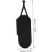 PLAFOPE Curling Iron Storage Bag Reusable Curling Iron Bag Curling Iron Carrier Storage Bag for Travel Curling Iron Storage Organizer Silicone Curling Iron Bag Portable Curling Iron Bag 29.50X13.50X2.00CM Black - Buy Online on SooperMarket.com