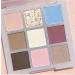 Lovelycat 9 Colors Glitter Eyeshadow Makeup Palette Matte High Pigmented Colorful Creamy Texture Eye Shadow Powder Natural Waterproof Long Lasting Eyeshadow Powder Cosmetics (Blue)