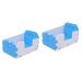 Yardwe 2 Pcs Hamster Toilet Critters Detachable Guinea Toilet Basin Chinchilla Toilet PVC Bathtub Small 15x10cmx2pcs Bluex2pcs