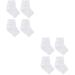 FOMIYES 4 Pairs Rough Calluses Socks Gel Foot Socks Heel Sleeves Protectors Heel Protector Socks Feet Repair Socks Cracked Heel Socks Gel Socks Men and Women White Anti-Crack Ankle Socks