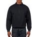 Gildan mens Fleece Quarter-zip Cadet Collar Sweatshirt, Style G18800 Large Black