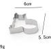 MAGICLULU 5 Pcs Cake Mold Baking Mold Stainless Steel Mold Fondant Mold Baking Tools Fudge medium Silver - Buy Online on SooperMarket.com