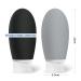 OPRET 100ml Silicone Travel Bottles Set - 3 Leakproof & Refillable TSA-Approved Containers for Shampoo & Cream - BPA-Free Black & Gray - Buy Online on SooperMarket.com