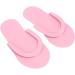 KENANLAN 12 Pairs Spa Slippers 3mm Disposable Flip Flops Foam Pedicure Flip Flops Portable Slippers for Hotel Home Nail Salon Guests Order in Pink - Buy Online on SooperMarket.com