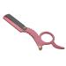 Manual Stainless Steel Men's Razor - Thumb Shape Straight Shaver for Facial Hair Removal (Red) - International Shipping Available - Buy Online on SooperMarket.com