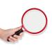 LOSCHEN 2.5x Handheld Reading Magnifier 130MM Large Magnifying Lens with Non-Slip Soft Handle Magnifying Glass Ideal for Reading/Exploring/Inspection/Maps/Hobbies and Crafts- For Kids/Adults/Elderly