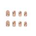 24Pcs Short Press on Almond Round Fake Nails with Little Flowers Design - Glossy Acrylic False Nails for Women and Girls | Spring Styles-4 - Buy Online on SooperMarket.com