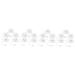ABOOFAN 20 pcs Decor Supply Cover Shaped End Reusable Birthday Cap Protectors Supplies Cute Tip Tumbler Cloud for Shape Cartoon Caps Anti- Toppers Protector Baby Proof Plugs White 5pcsx4pcs 3X2X1.2CMx4pcs