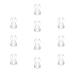 JIAHAO 10 Small Soft Replacement Mushroom Eartips Domes for Siemens BTE Hearing Aids
