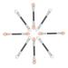 Mikinona 50pcs Eyeshadow Applicator Eyeshadow Brush Sponge Dual Sided Eyeshadow Brush Eye Spoolie Brush
