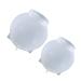 STOBOK 2pcs Ball Mold Round Mold Round Soap Molds Crystal Casting Mold Candle Wax Mold Sphere Making Candle Making Mold Silicone Mold Silicone Ball Silica Gel One Body White White 5.9X5.9X5.9CM