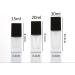 30 ml Transparent Glass Bottles with Black Lid - Premium Quality & International Shipping - Buy Online on SooperMarket.com